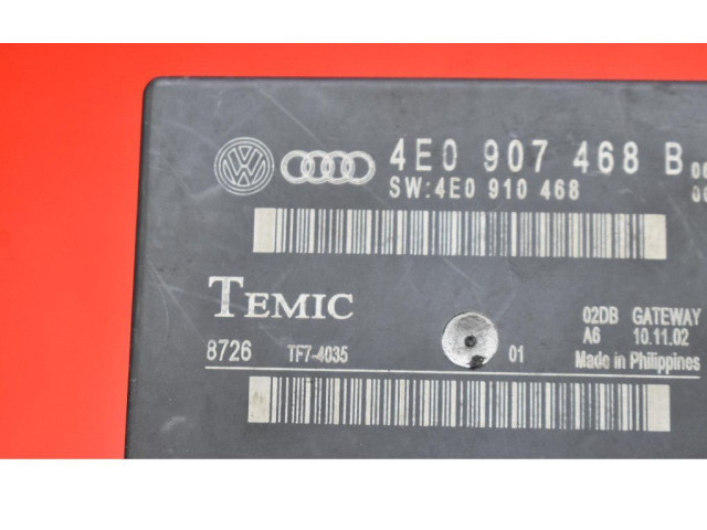Блок управления двигателем ECU 4E0907468B, 4E0907468B   Audi A8 S8 D3 4E