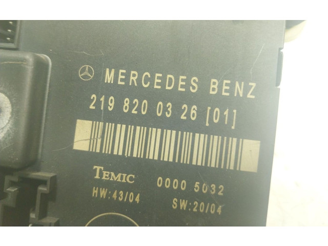 Блок управления A2198200326, 2198200326   Mercedes-Benz CLS AMG C219
