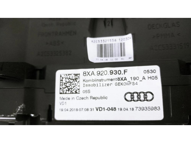 Панель приборов 8XA920930F   Audi A1       