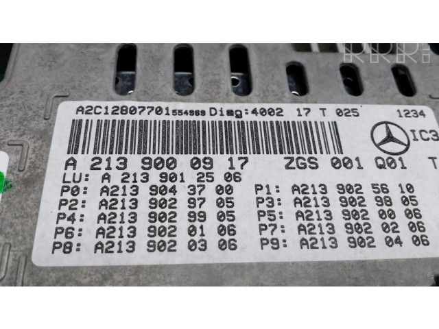 Přístrojová deska  Mercedes-Benz E W213 2017 A2C90315404, A2139000917  
