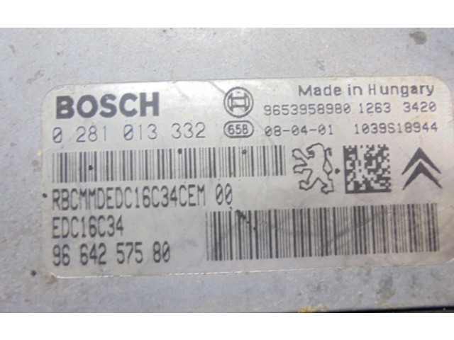 Řídící jednotka 9664257580, 9664257580   Peugeot 407 2008