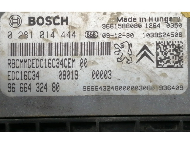 Řídící jednotka 0281014444   Peugeot Bipper 2010