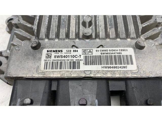 Блок управления двигателя 9648624280, 5WS40110C-   Citroen C3