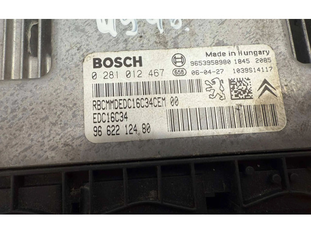 Řídící jednotka 9662212480, 9653958980   Peugeot 207 2007