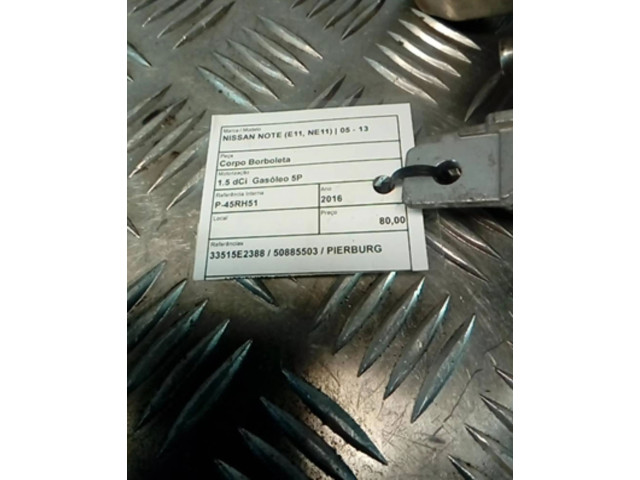 Vstřikovací lišta 33515E2388, 50885503   Nissan Note (E11)     