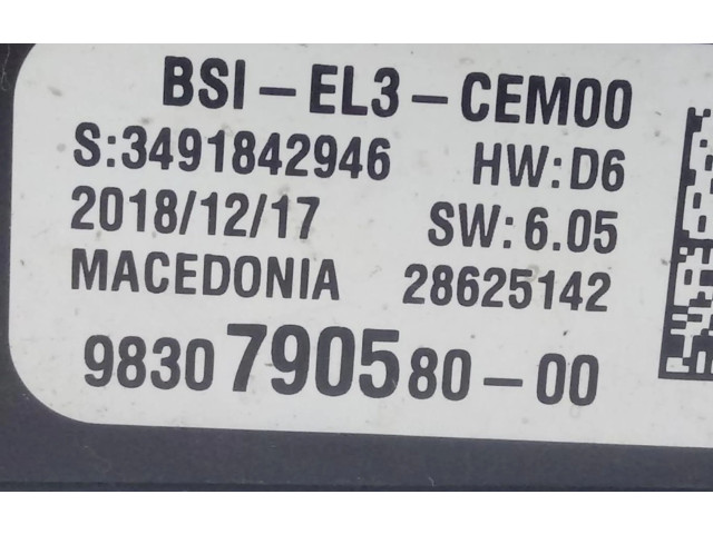   Pojistková skříňka 9830790580, 9830790580   Citroen Jumpy 2019