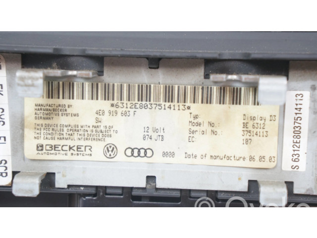 Дисплей    4E0919603F   Audi A8 S8 D3 4E