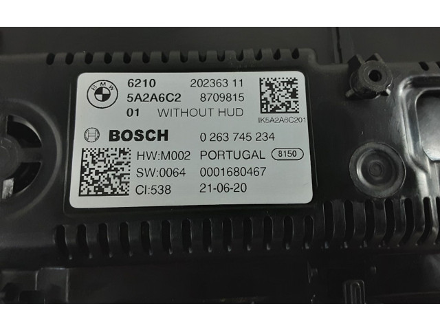 Přístrojová deska  BMW 3 G20 G21 2020 0263745234, 0263745234  