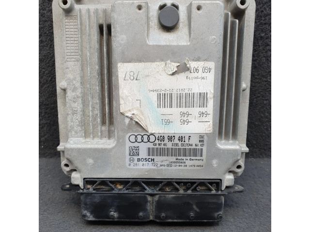 Блок управления двигателя 4G0907401F, 4G0907401   Audi A6 S6 C7 4G