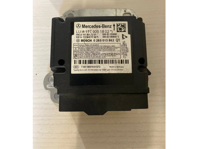 Блок подушек безопасности A1179001802, A1179017201   Mercedes-Benz GLA W156
