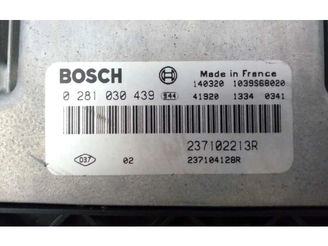 Řídící jednotka 237102213R, 0281030439   Dacia Dokker 2014