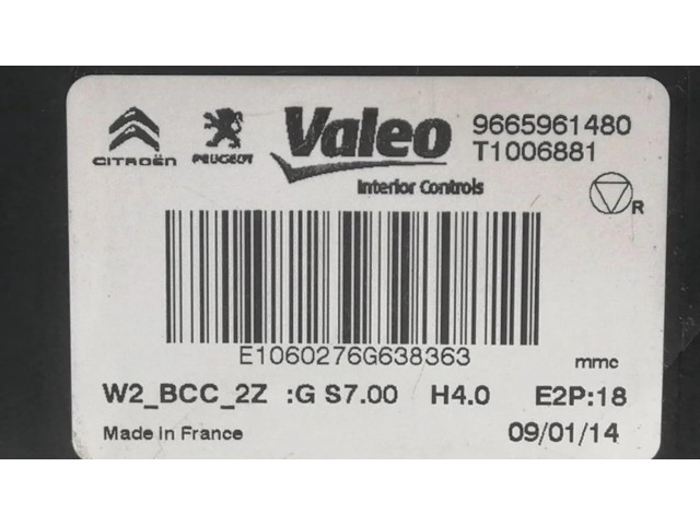 Řídící jednotka 9665961480, MODULOELECTRONICO   Peugeot 508 RXH 