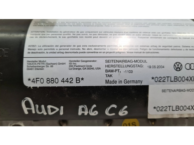 Подушка безопасности в сиденье 4F0880442B   Audi A6 S6 C6 4F