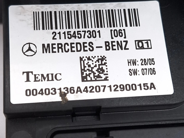   Pojistková skříňka A2115457301, 2115457301   Mercedes-Benz E W211 2007