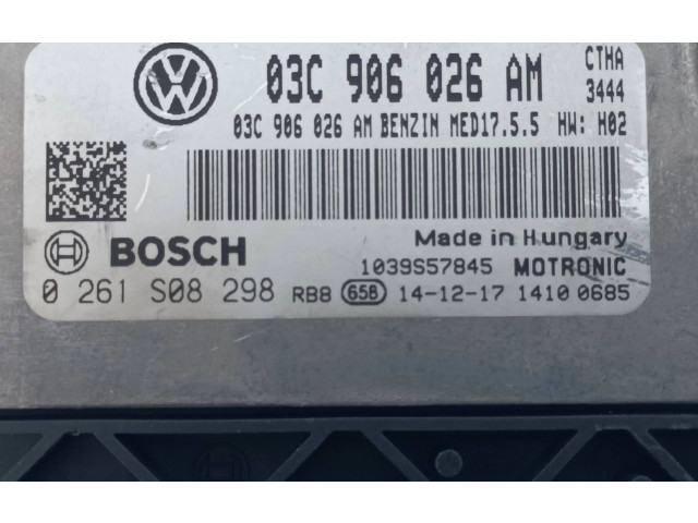 Блок управления двигателем Блок управления 03C906026AM, 0261S08298   Seat Alhambra (Mk2)