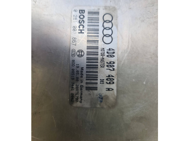 Блок управления двигателя 4D0907409C, 0281010900   Audi A8 S8 D2 4D