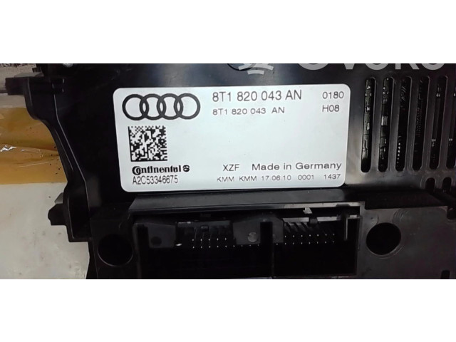 Блок управления климат-контролем 8T1820043A   Audi A5 Sportback 8TA