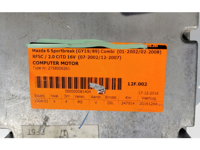 Комплект блоков управления RF5T18881, RF5T18881 275800-6261   Mazda Xedos 6