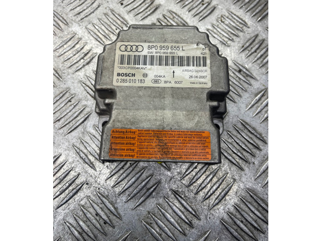 Блок подушек безопасности 8P0959655L, 0285010183   Audi A3 S3 A3 Sportback 8P