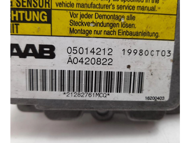 Блок подушек безопасности 05014212, 05014212   Saab 9-5