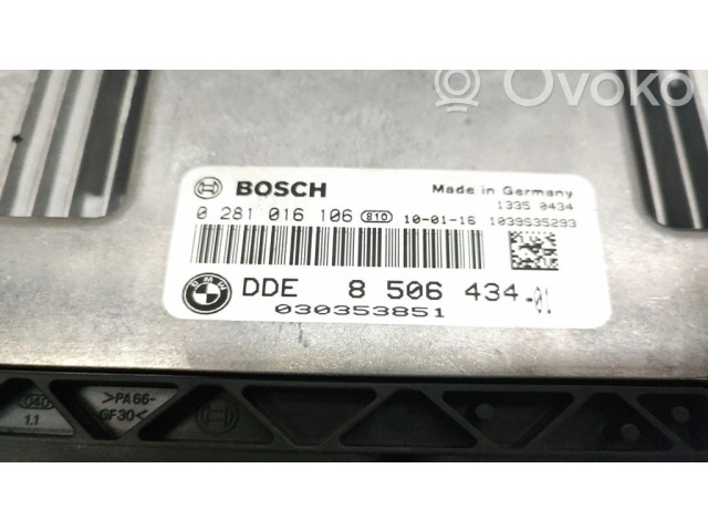 Řídící jednotka 8506434, 0281016106   BMW X1 E84 2011