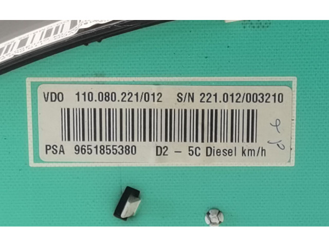 Přístrojová deska  Peugeot 407 2004 9651855380  