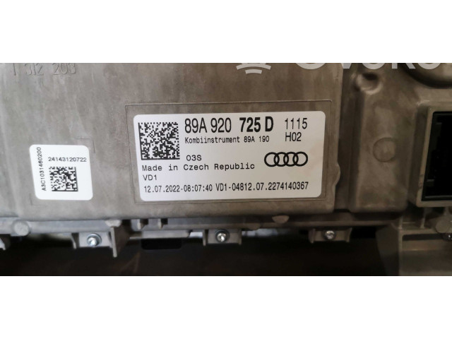 Přístrojová deska  Audi Q4 Sportback e-tron 2022 89A920725D, 89A920725D  