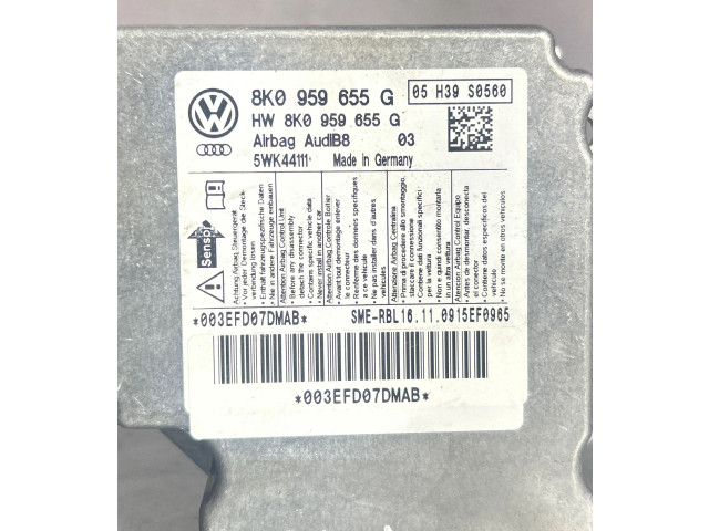 Блок подушек безопасности 8K0959655G, 5WK44111   Audi A4 S4 B5 8D
