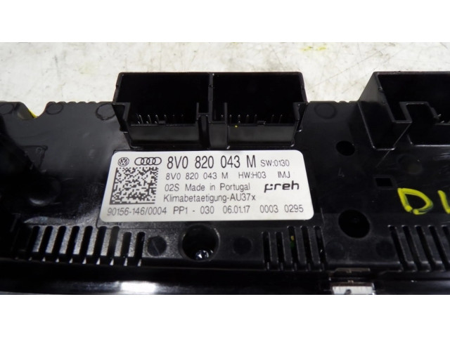 Блок управления климат-контролем 8V0820043MIMJ, 8V0820043M   Audi A3 S3 8V