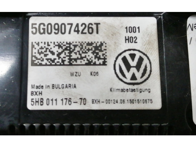 Модуль блока управления кондиционером 5G0907426T, 5G0907426AM   Volkswagen Golf SportWagen