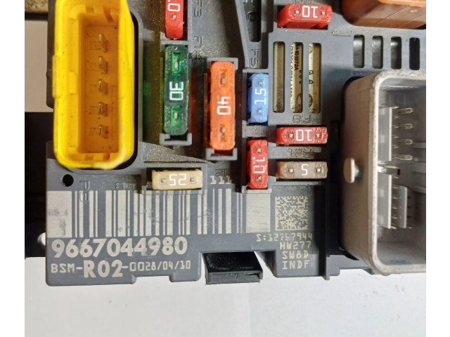 Pojistková skříňka Řídící jednotka BSM 9667044980, BSMR0200   Peugeot 5008 2010