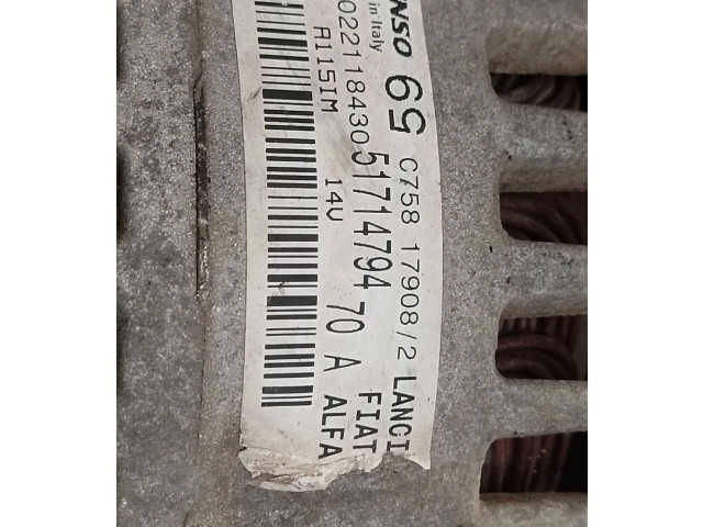 Генератор 51714794   Fiat Grande Punto      