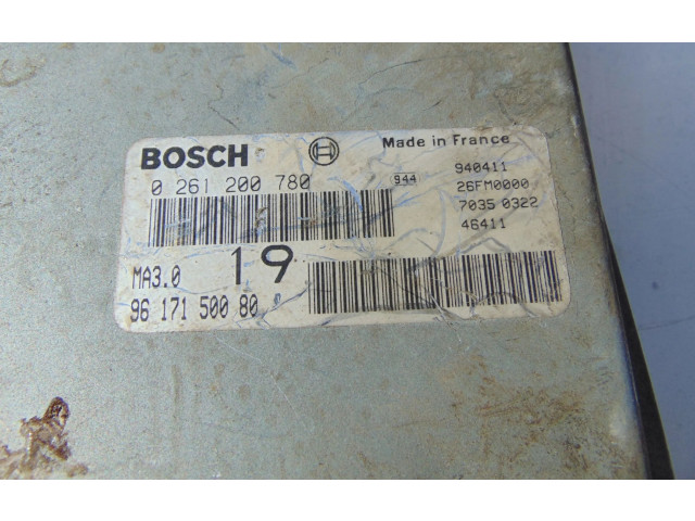 Řídící jednotka 9617150080, 0261200780   Peugeot 106 1994