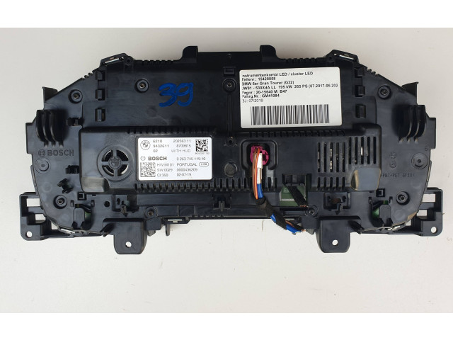 Přístrojová deska  BMW 3 G20 G21 2020 9432611, 0000436209  