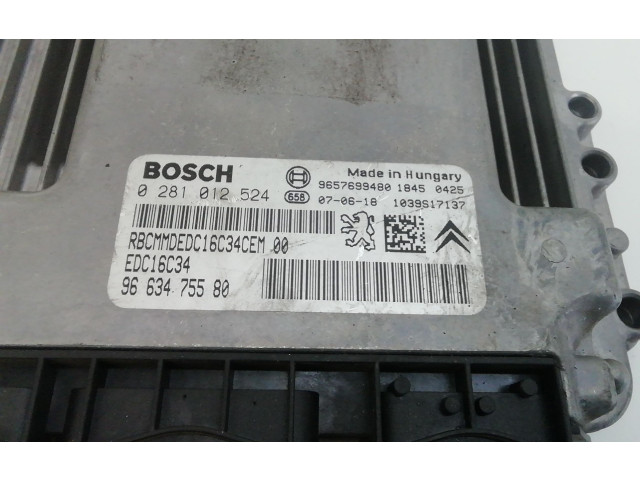Řídící jednotka 9663475580, 8HZ   Citroen C3 Pluriel 2007