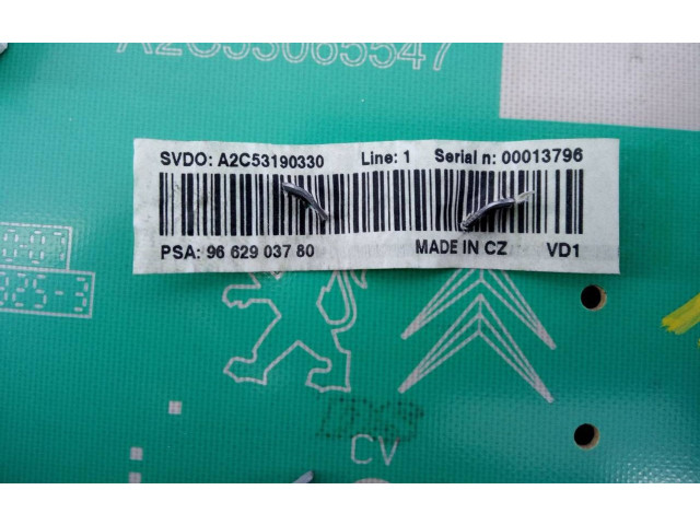 Přístrojová deska  Peugeot 207 2008 9662903780, A2C53190330  