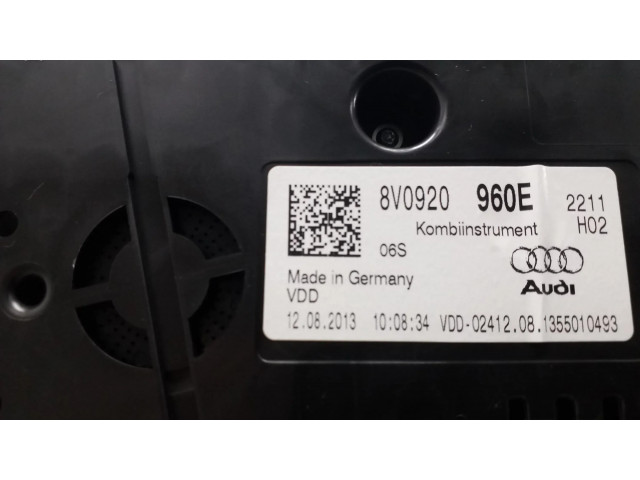 Панель приборов 8V0920960E   Audi A3 S3 8V       