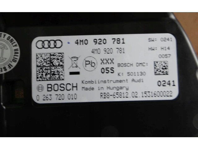 Přístrojová deska  Audi Q7 4M 2015 4M0920781  