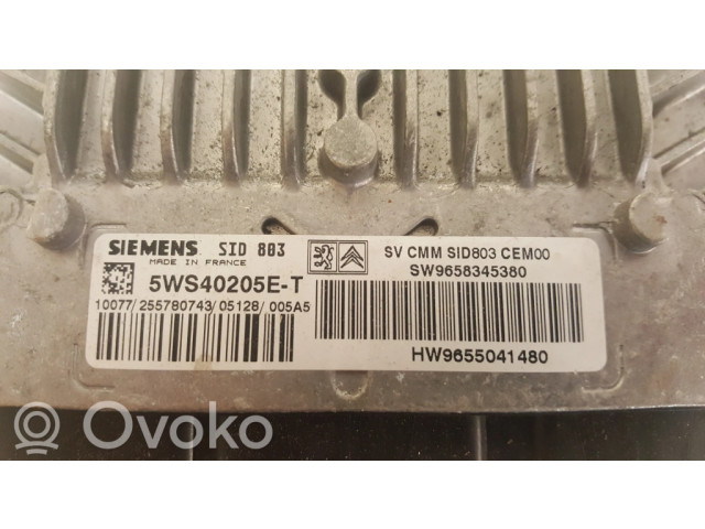 Řídící jednotka 9655041480, 9658345380   Peugeot 407 2005