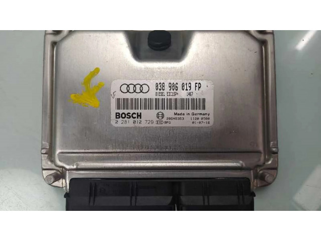 Блок управления двигателя 038906019FP, 0281010729   Audi A4 Allroad