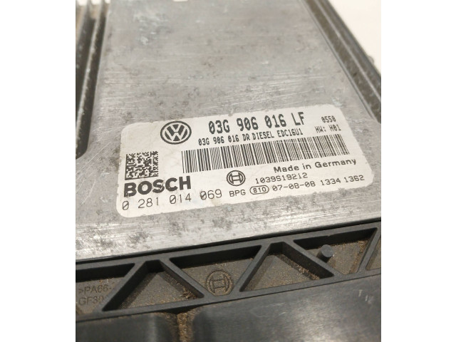 Блок управления двигателя 03G906016LF, 0281014069   Volkswagen Caddy