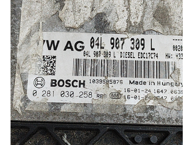 Řídící jednotka 04L907309L, 0281030258   Audi A4 S4 B9 8W 2016