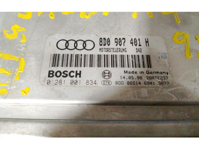 Řídící jednotka 0281001834   Audi A4 S4 B5 8D 