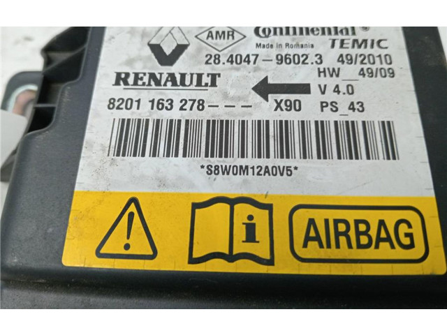 Блок подушек безопасности 8201163278, 0090019   Dacia Sandero