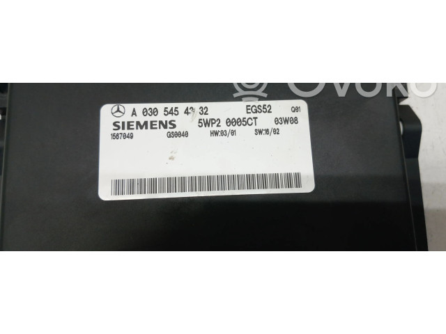 Блок управления коробкой передач A0305454332   Mercedes-Benz CLK A209 C209