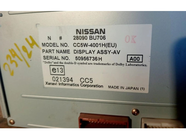 Дисплей    CC5W4001H   Nissan Almera Tino
