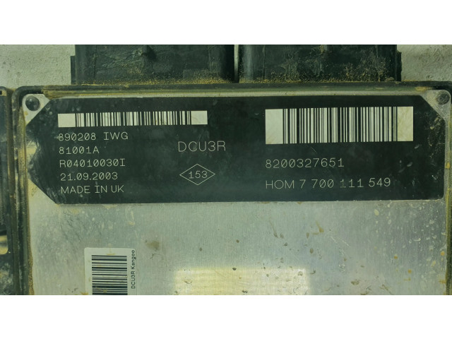 Řídící jednotka 8200327651, 7700111549   Renault Kangoo I 2004