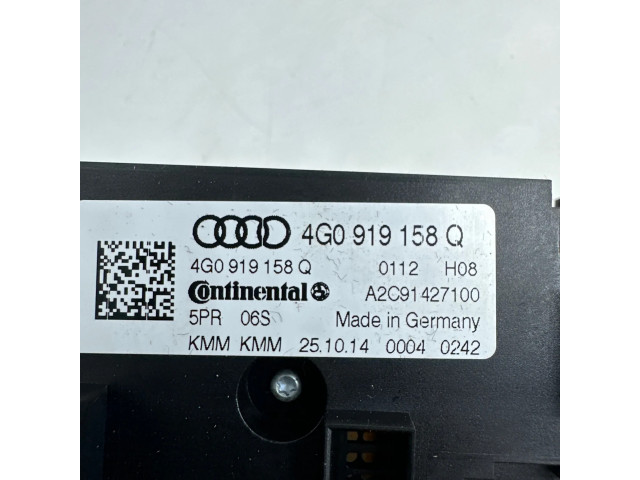 Блок управления климат-контролем 4G0919158Q, A2C91427100   Audi A7 S7 4G