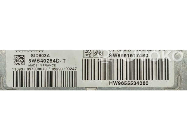 Řídící jednotka SW9661617480, SW9661617480   Peugeot 407 2006