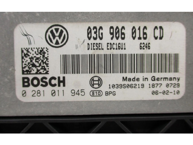 Блок управления двигателем Блок управления 03G906016CD   Volkswagen Touran I